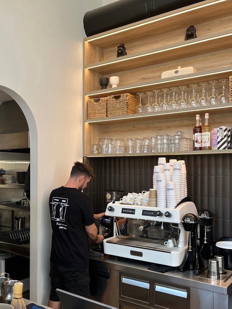 Interior of Mour Athens, specialty coffee shop in Athens