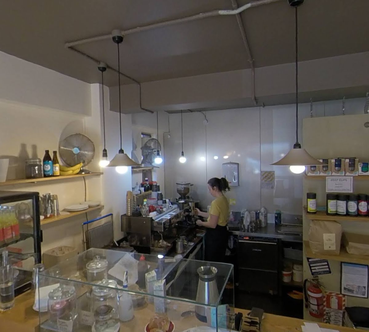 Interior of Coffee 32, specialty coffee shop in Wellington
