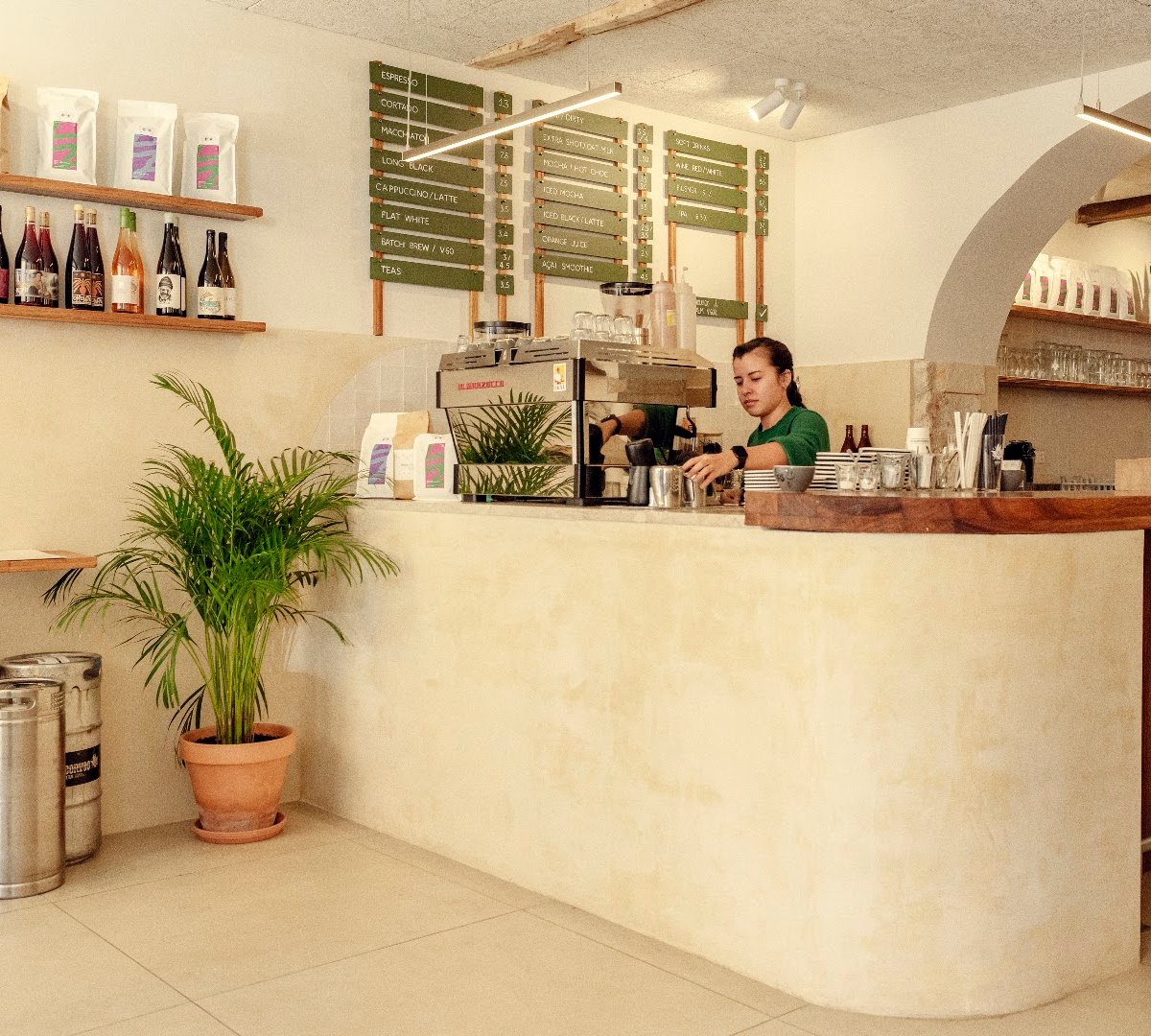 Interior of Neighbourhood Cafe Lisbon, specialty coffee shop in Lisbon