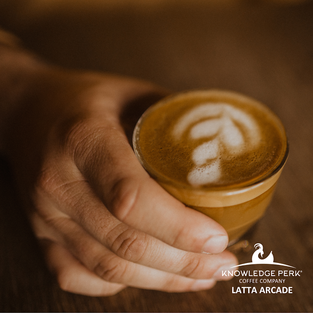 Coffee at Knowledge Perk Coffee Company, specialty coffee shop in Charlotte