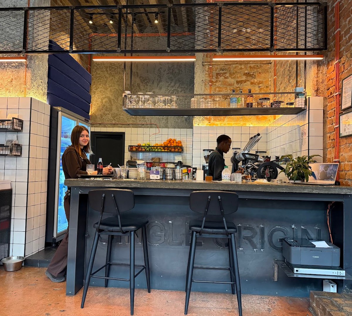 Interior of Single Origin, specialty coffee shop in Belgrade