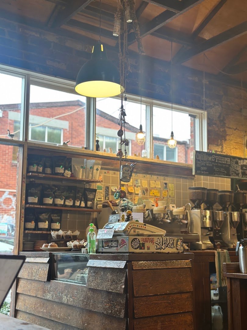 Interior of Monk Bodhi Dharma, specialty coffee shop in Melbourne