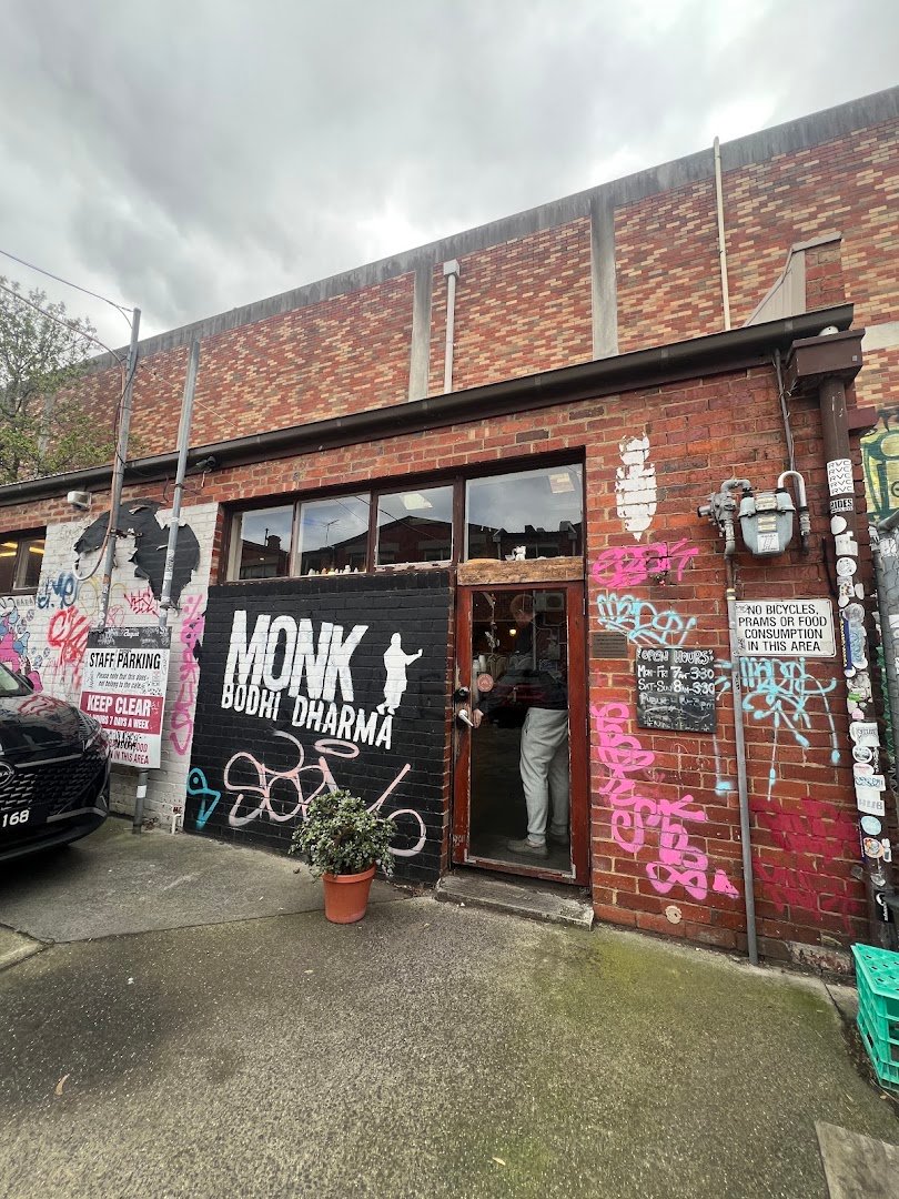 Storefront of Monk Bodhi Dharma, specialty coffee shop in Melbourne