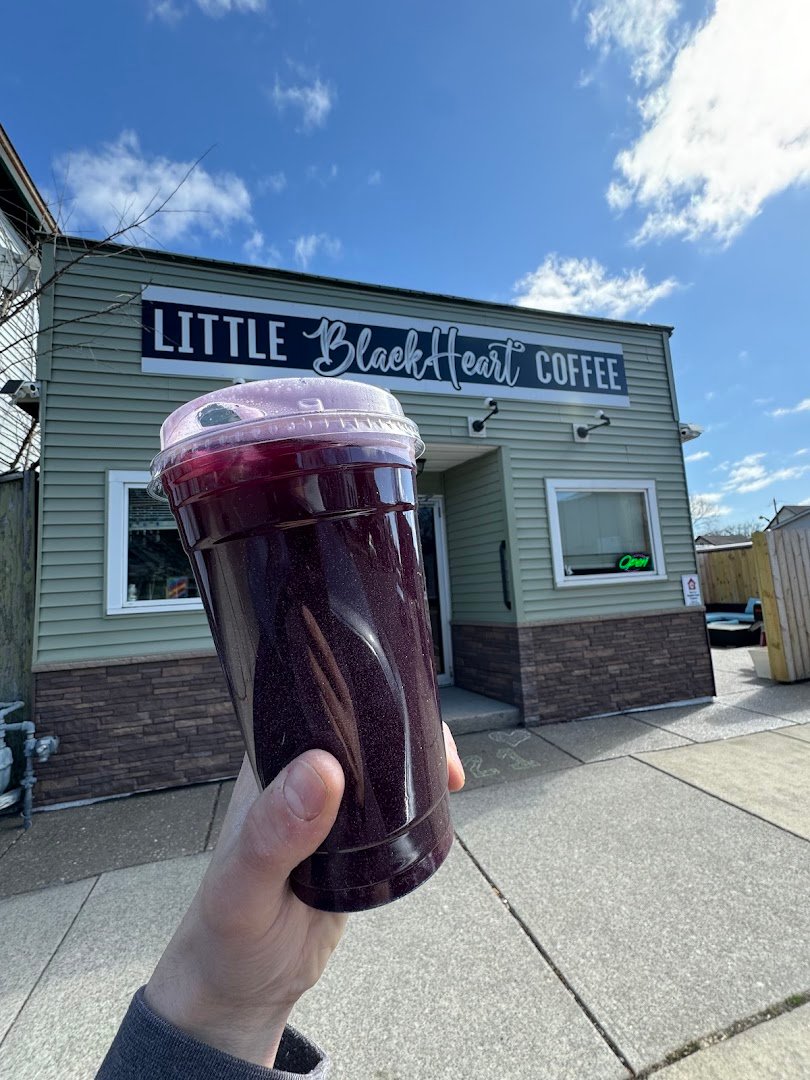 Coffee at Little Black Heart Coffee, specialty coffee shop in Buffalo