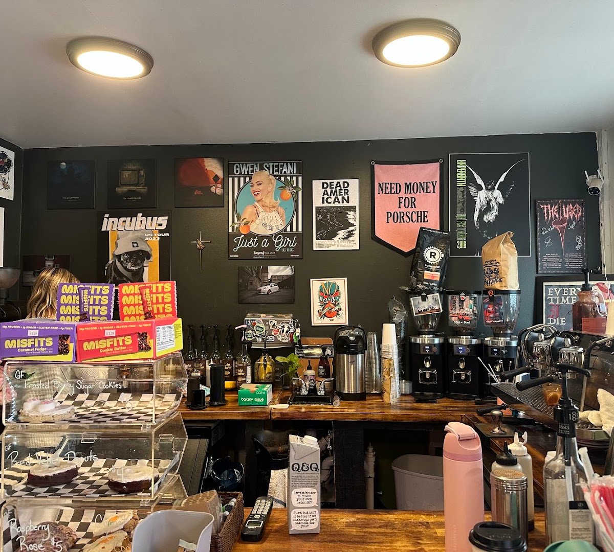 Interior of Little Black Heart Coffee, specialty coffee shop in Buffalo