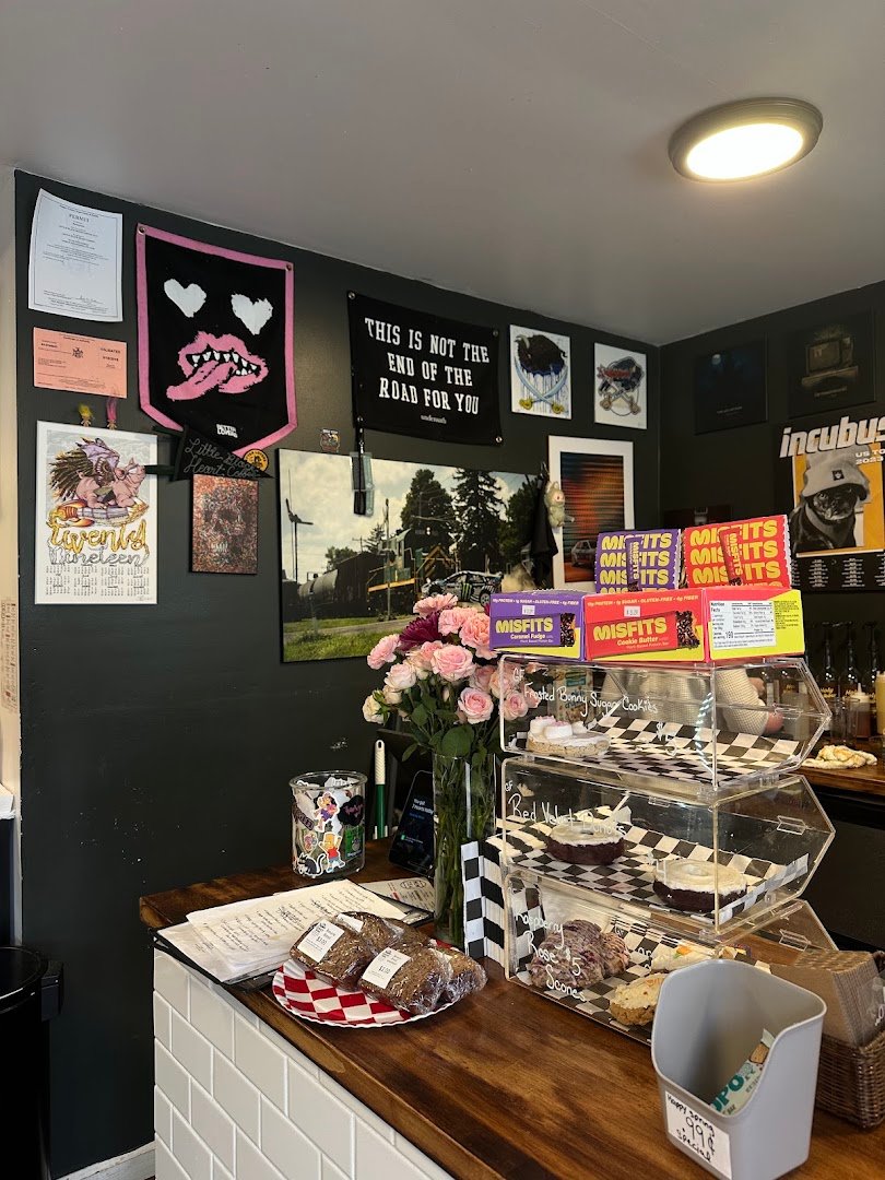 Interior of Little Black Heart Coffee, specialty coffee shop in Buffalo