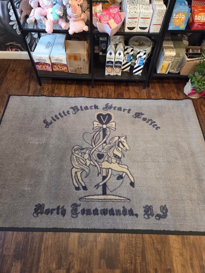 Interior of Little Black Heart Coffee, specialty coffee shop in Buffalo