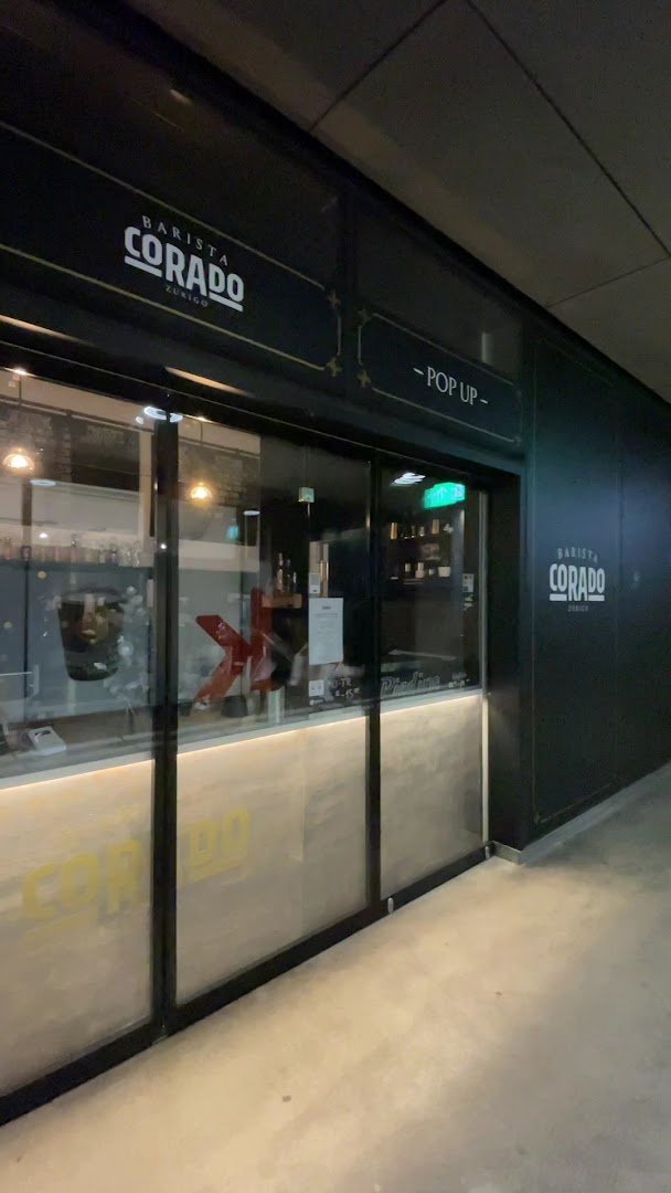 Storefront of Barista Corado Espresso Bar, specialty coffee shop in Zurich