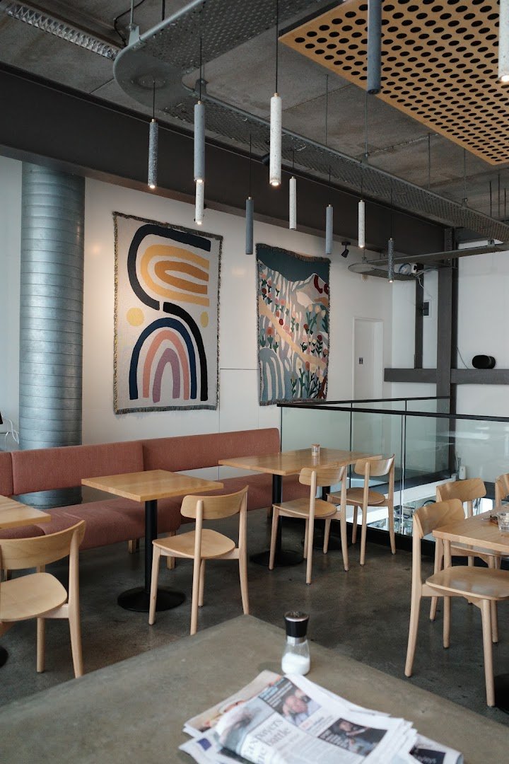 Interior of Benedict's, specialty coffee shop in Auckland