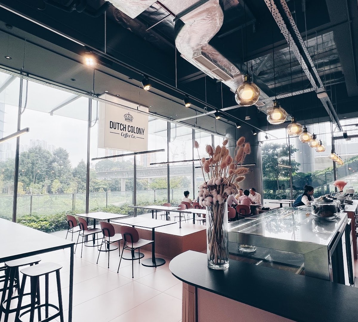 Interior of Dutch Colony Coffee Co., specialty coffee shop in Singapore