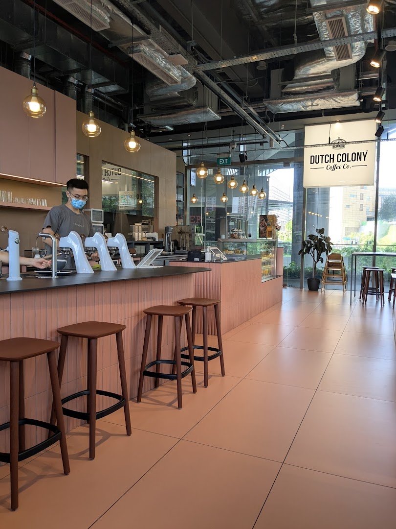 Interior of Dutch Colony Coffee Co., specialty coffee shop in Singapore