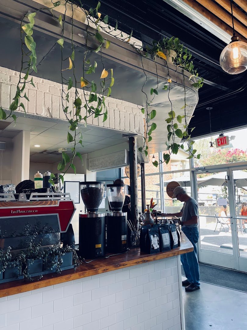 Interior of Roastology, specialty coffee shop in Richmond
