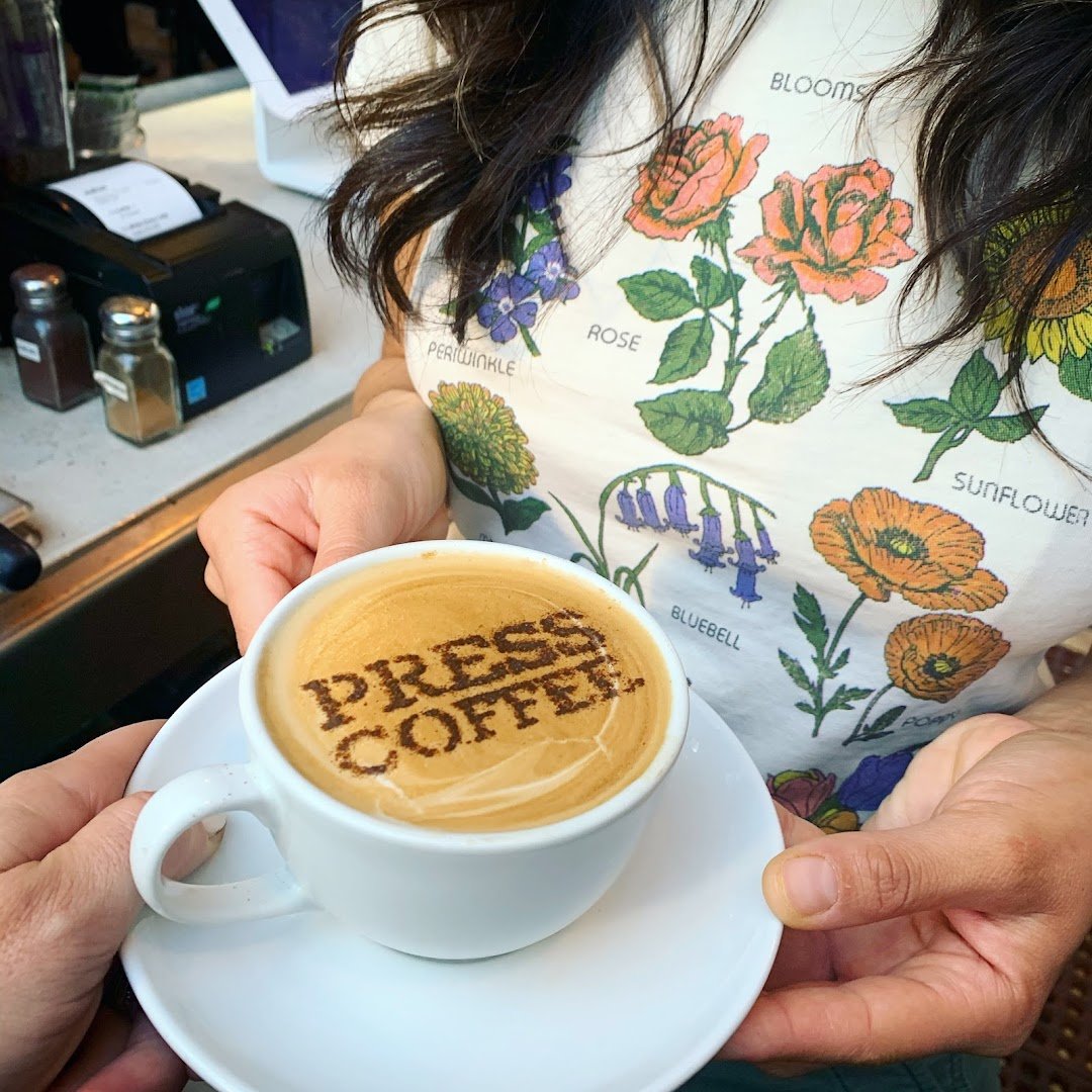 Coffee at PRESS Coffee @ The Boardwalk, specialty coffee shop in San Antonio