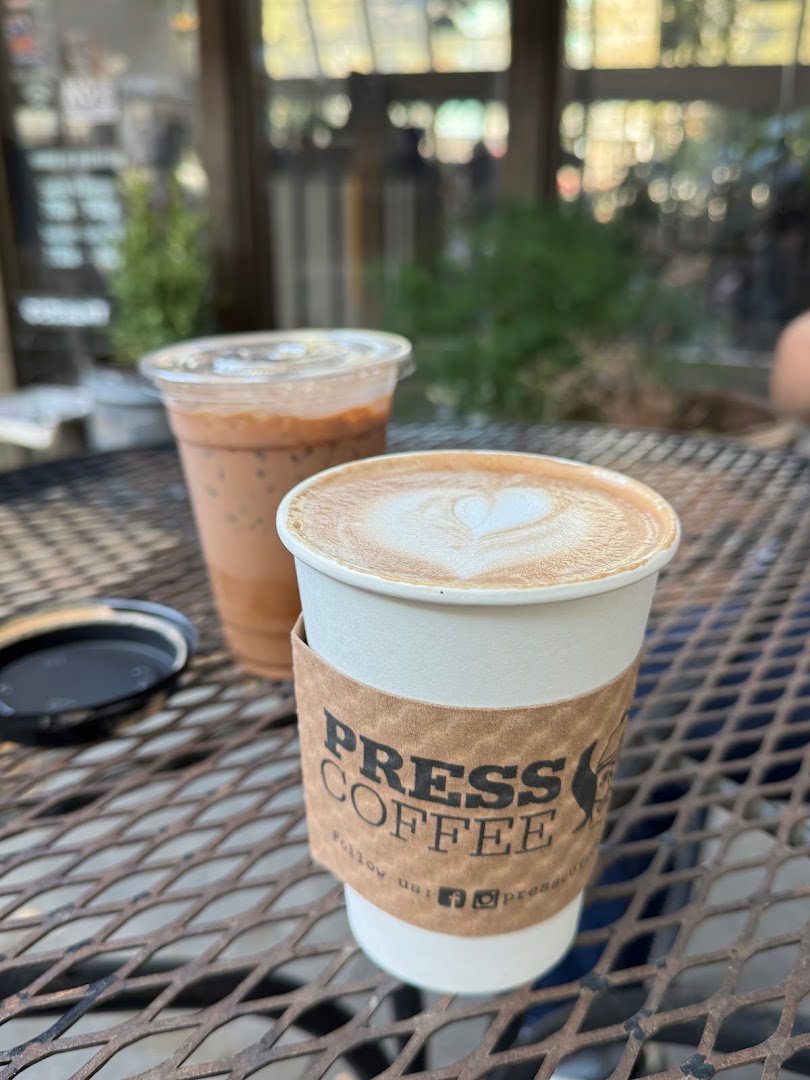 Coffee at PRESS Coffee @ The Boardwalk, specialty coffee shop in San Antonio