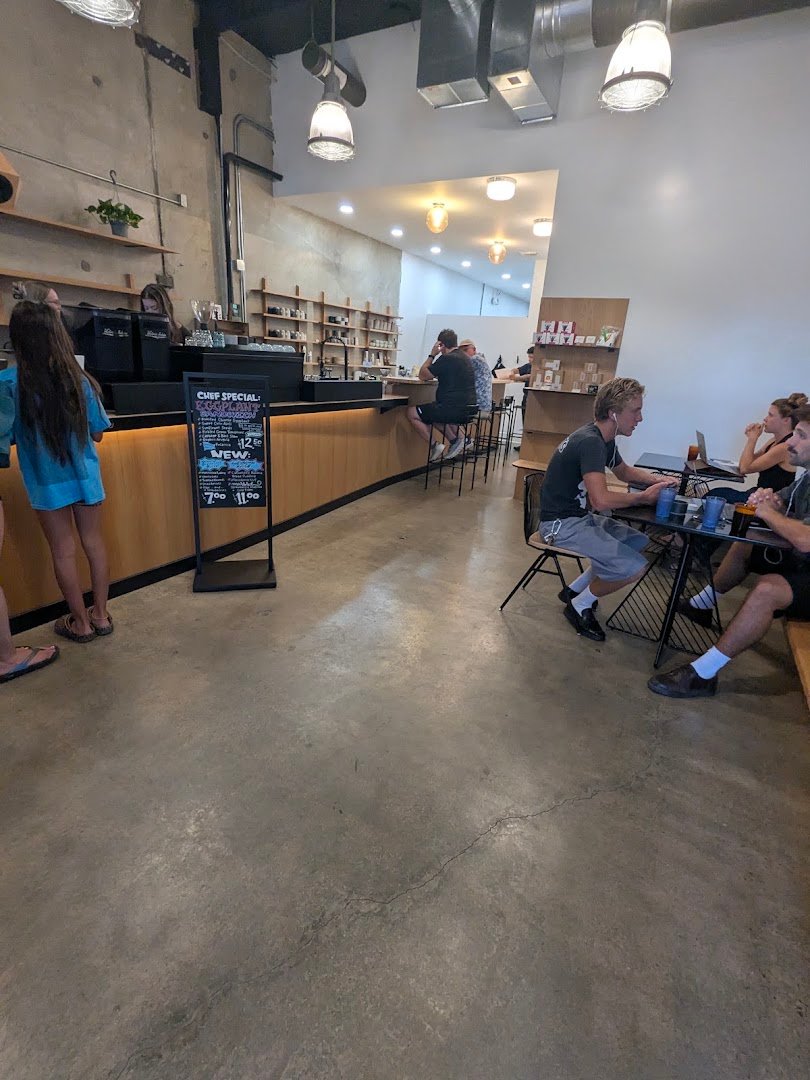 Interior of Steady State Roasting, specialty coffee shop in San Diego