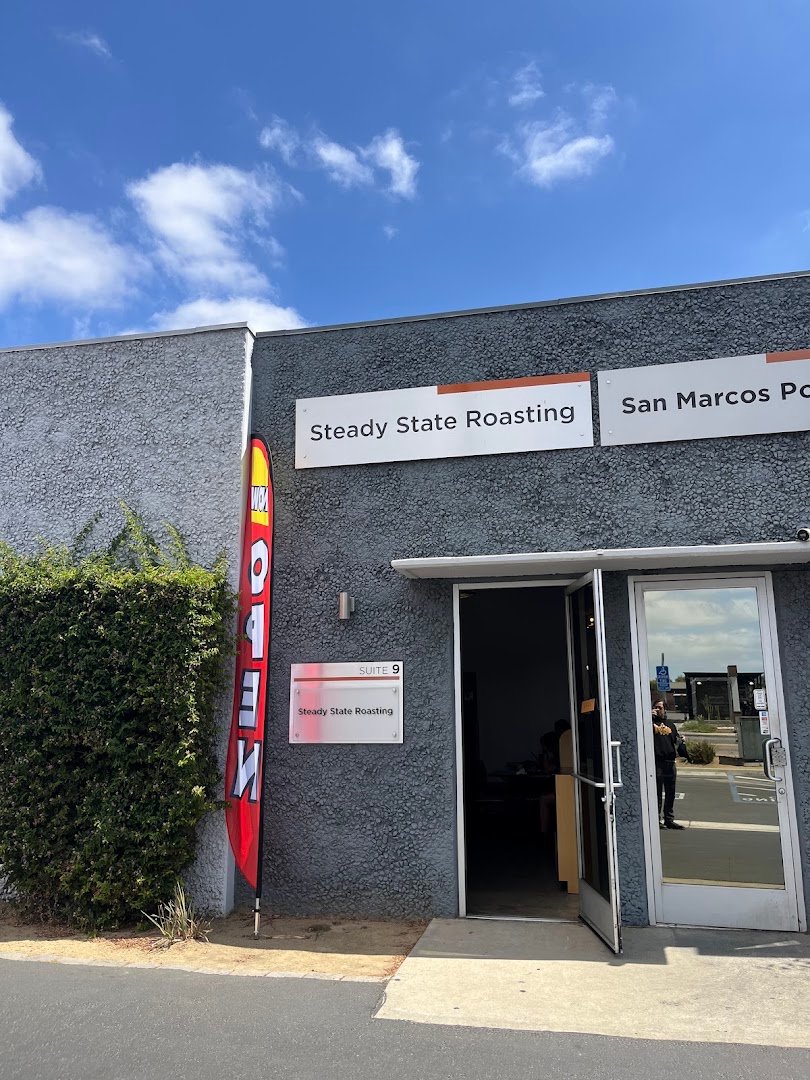Storefront of Steady State Roasting, specialty coffee shop in San Diego