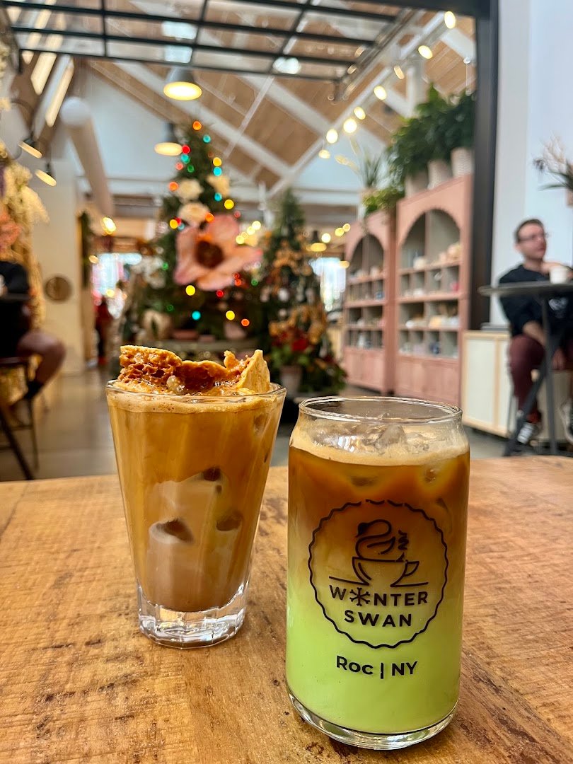 Coffee at Winter Swan Coffee, specialty coffee shop in Rochester