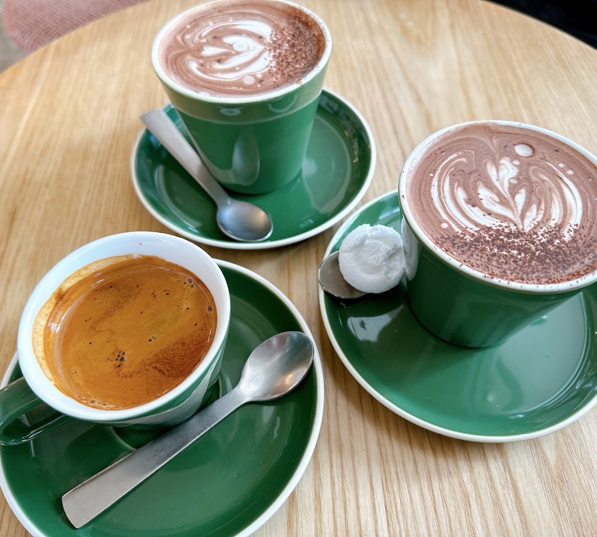 Coffee at little grump, specialty coffee shop in Wellington