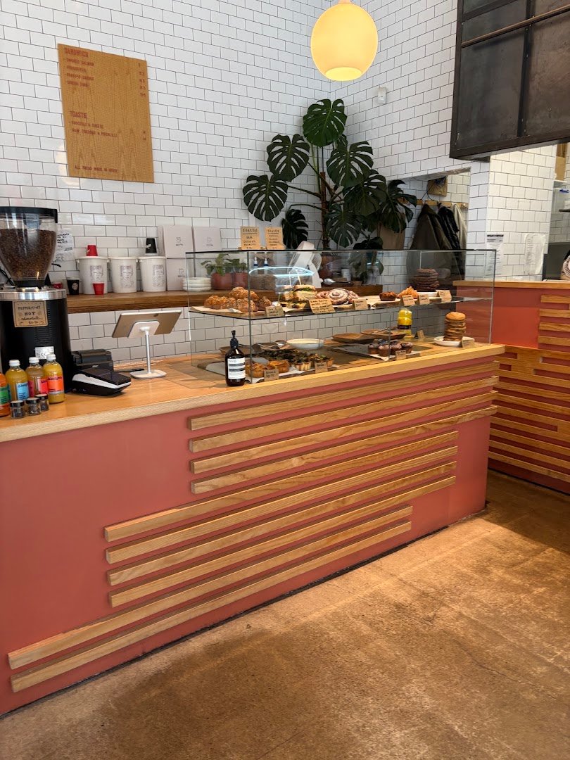 Interior of little grump, specialty coffee shop in Wellington