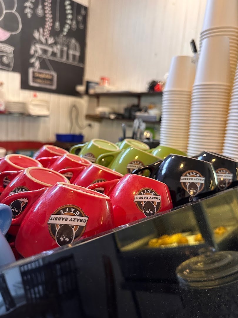 Interior of Crazy Rabbit Cafe, specialty coffee shop in Wellington