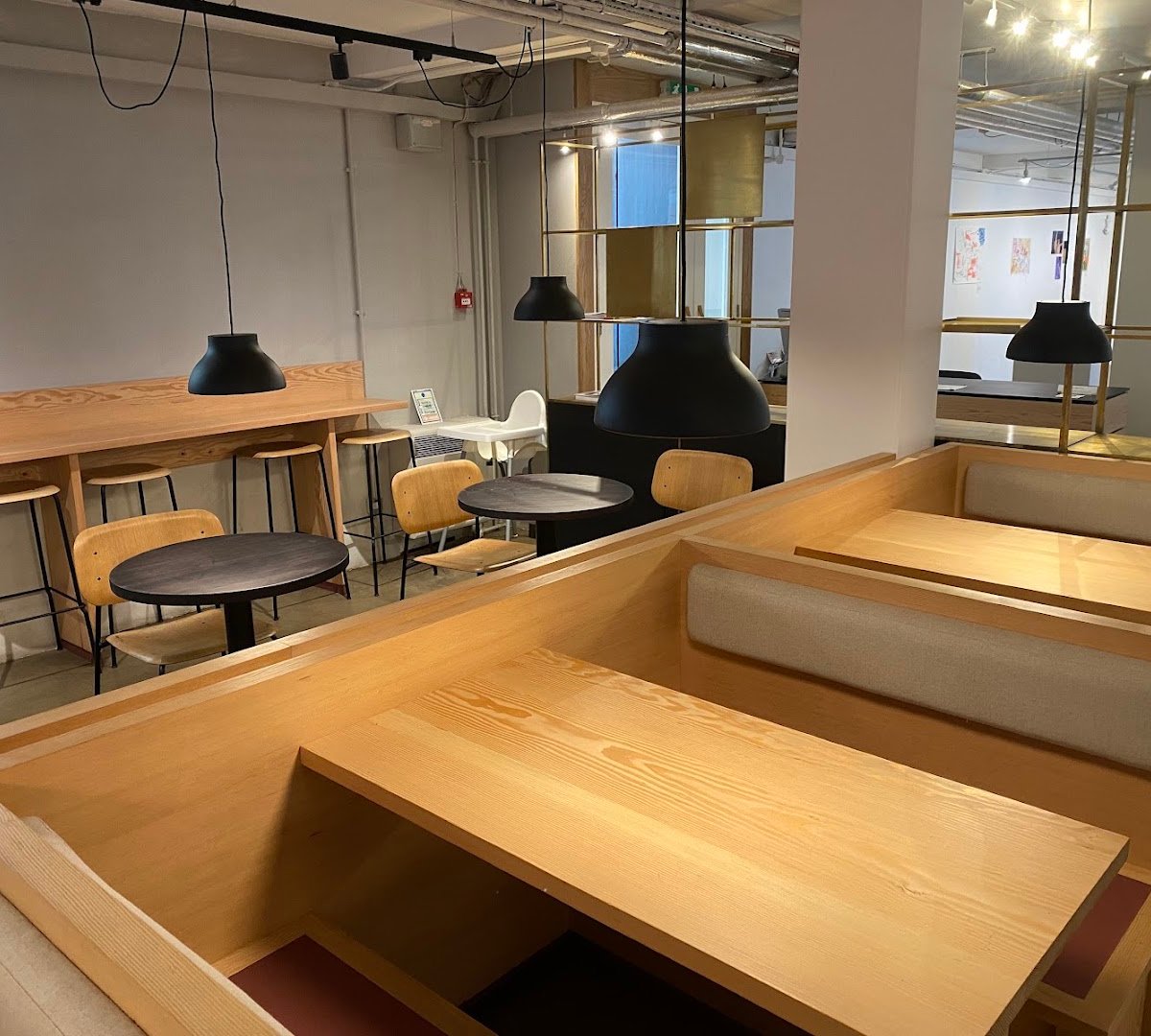 Interior of Williams & Johnson Coffee Co., specialty coffee shop in Edinburgh