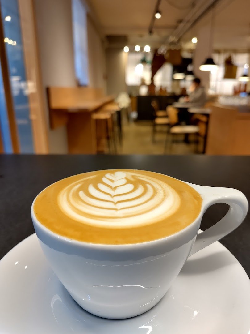 Coffee at Williams & Johnson Coffee Co., specialty coffee shop in Edinburgh