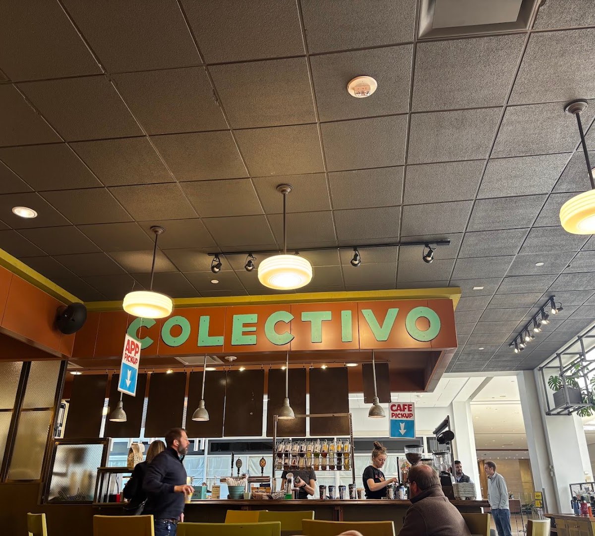Interior of Colectivo Coffee US Bank, specialty coffee shop in Milwaukee