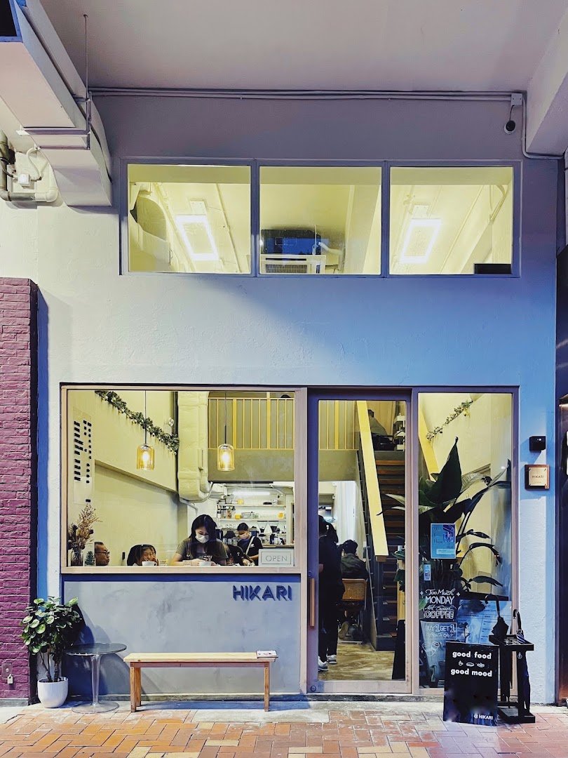 Storefront of HIKARI Coffee, specialty coffee shop in Hong Kong