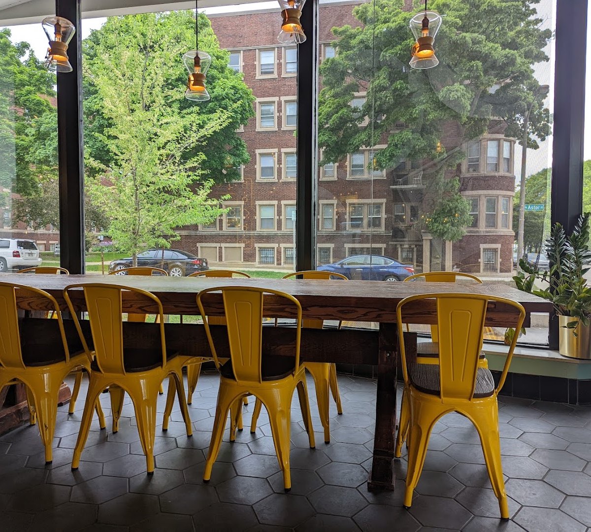 Interior of Fairgrounds Coffee and Tea, specialty coffee shop in Milwaukee
