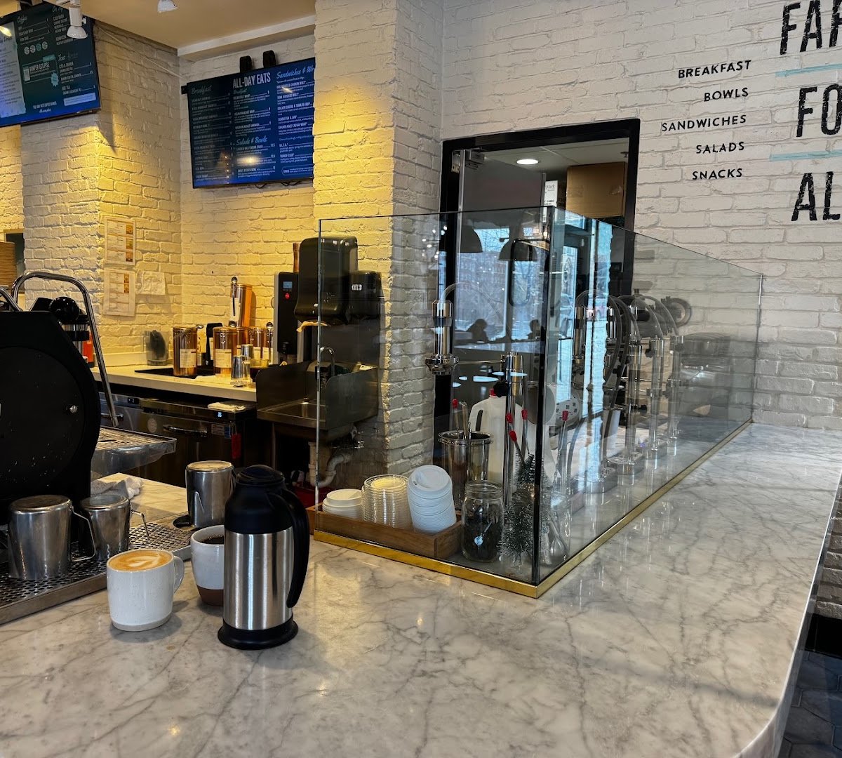 Interior of Fairgrounds Coffee and Tea, specialty coffee shop in Milwaukee