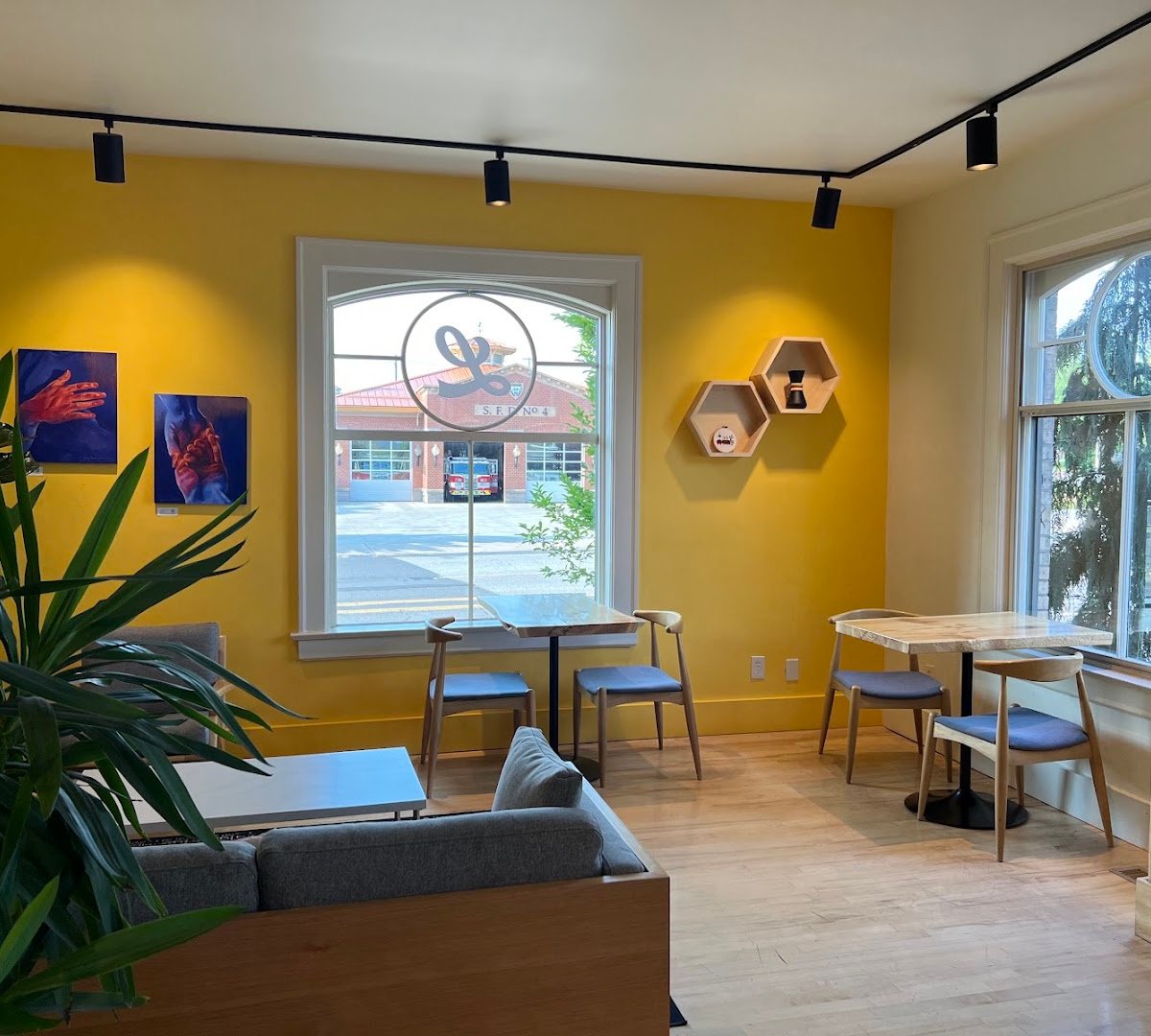 Interior of Ladder Coffee Roasters-Downtown, specialty coffee shop in Spokane