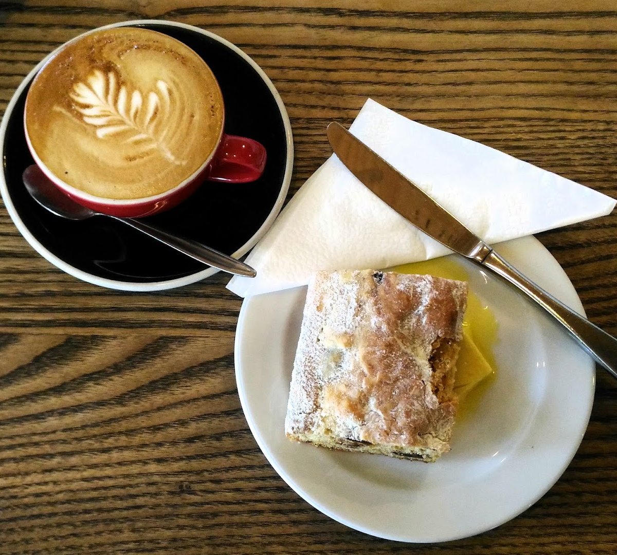 Coffee at Simmer Café, specialty coffee shop in Wellington