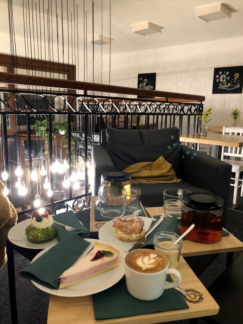 Interior of FofrKafe - Soukenda, specialty coffee shop in Prague