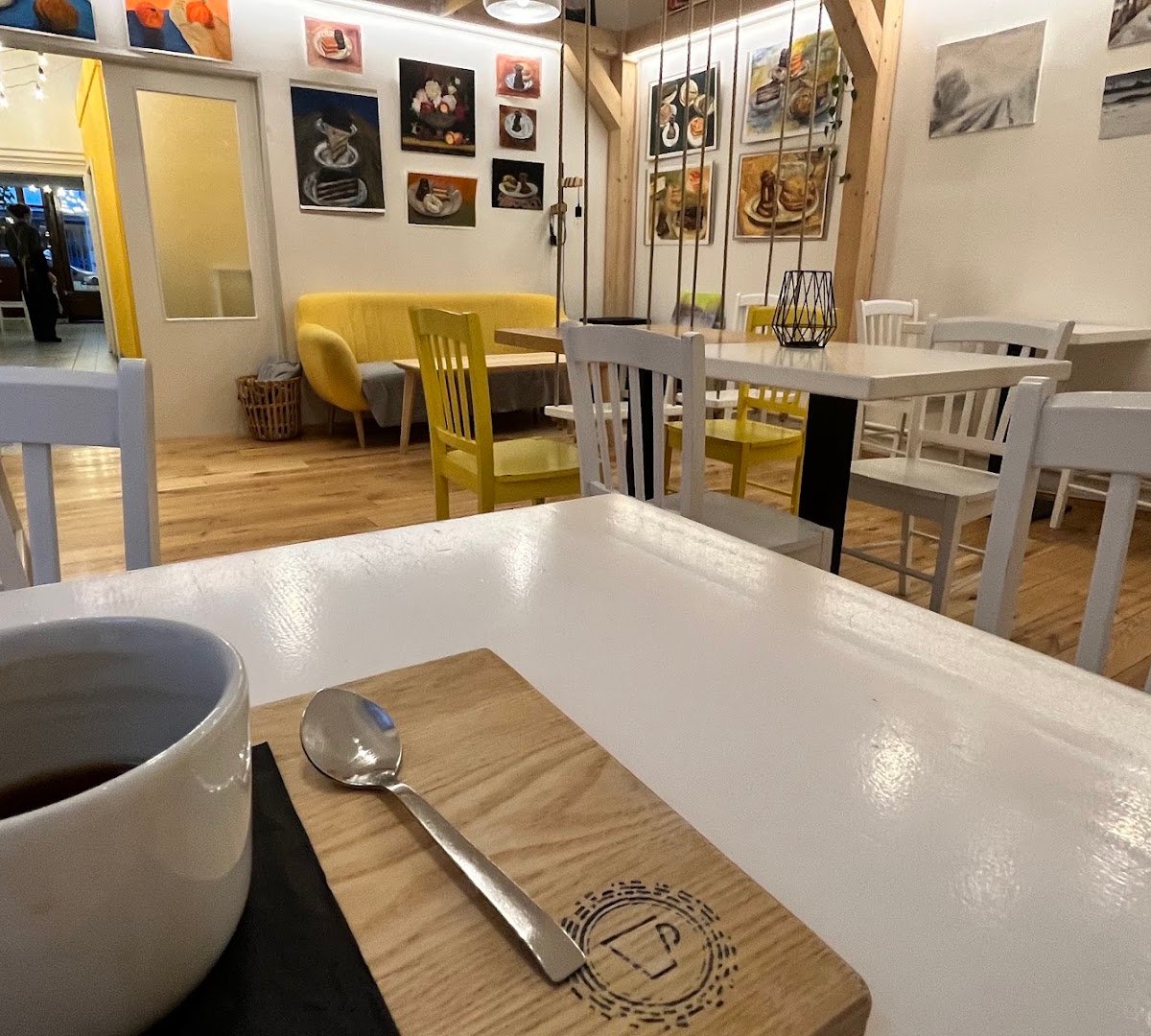 Interior of FofrKafe - Soukenda, specialty coffee shop in Prague