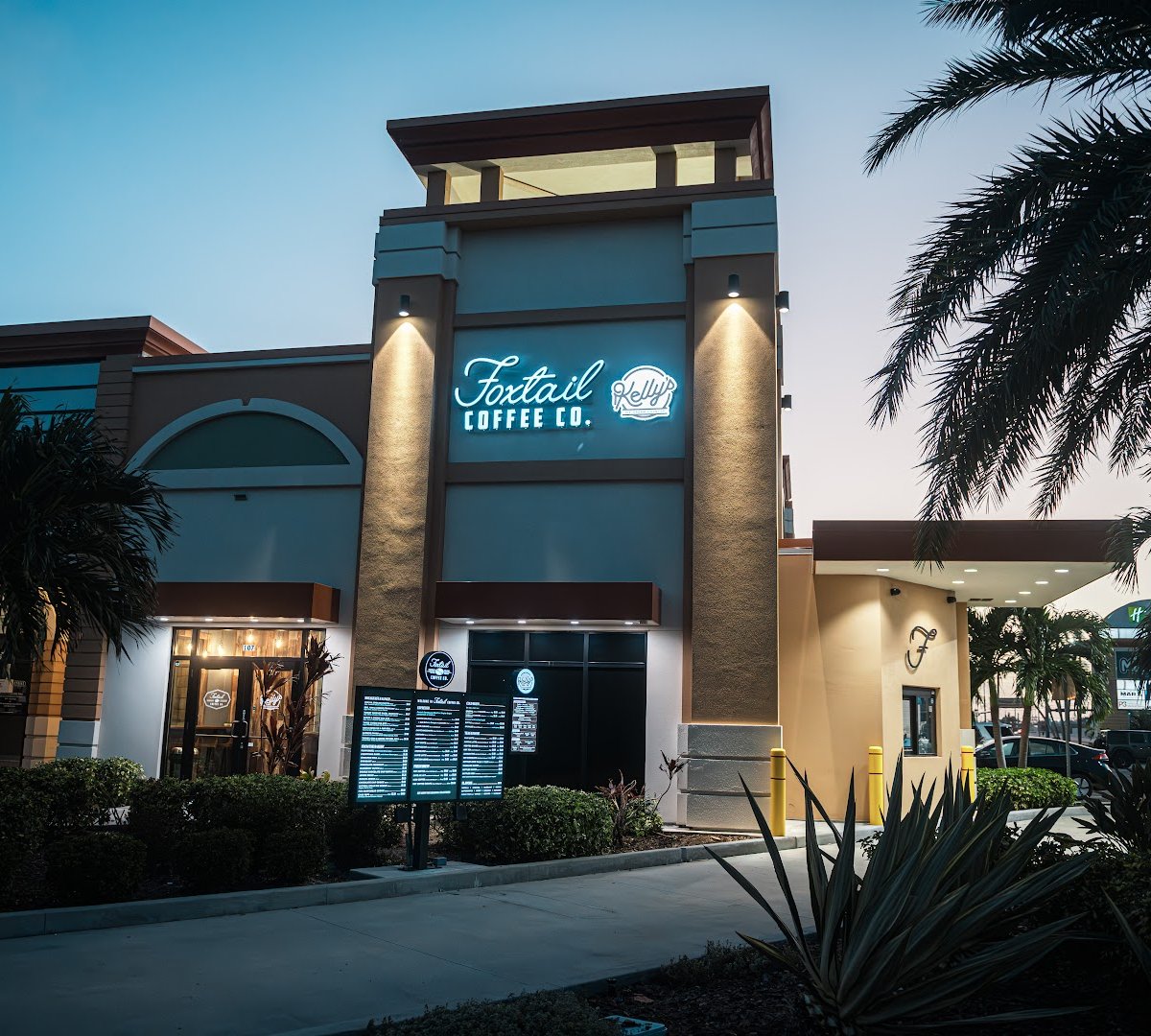 Storefront of Foxtail Coffee - ICOT Center Clearwater, specialty coffee shop in Tampa-St. Petersburg