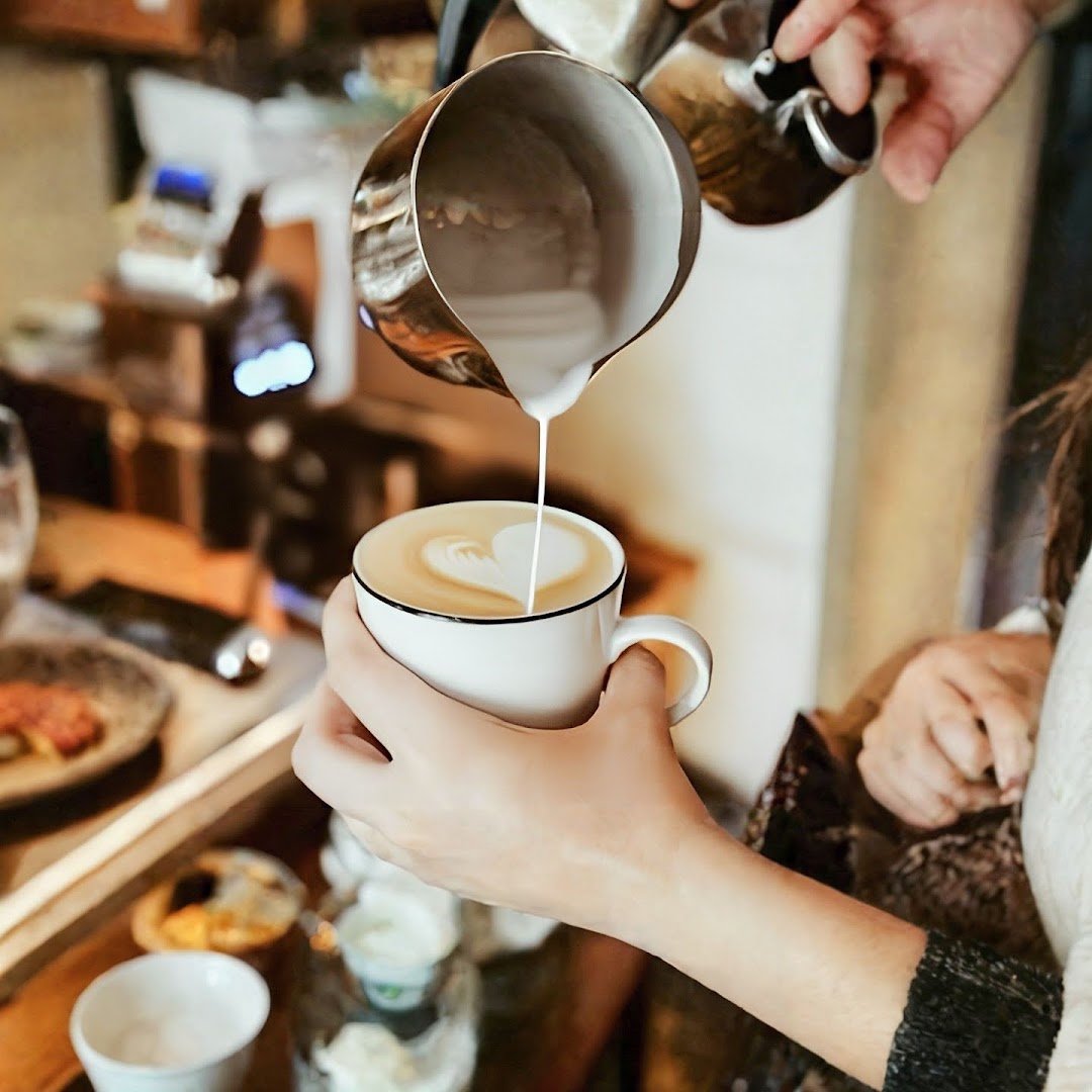 Coffee at Żona Krawca, specialty coffee shop in Warsaw