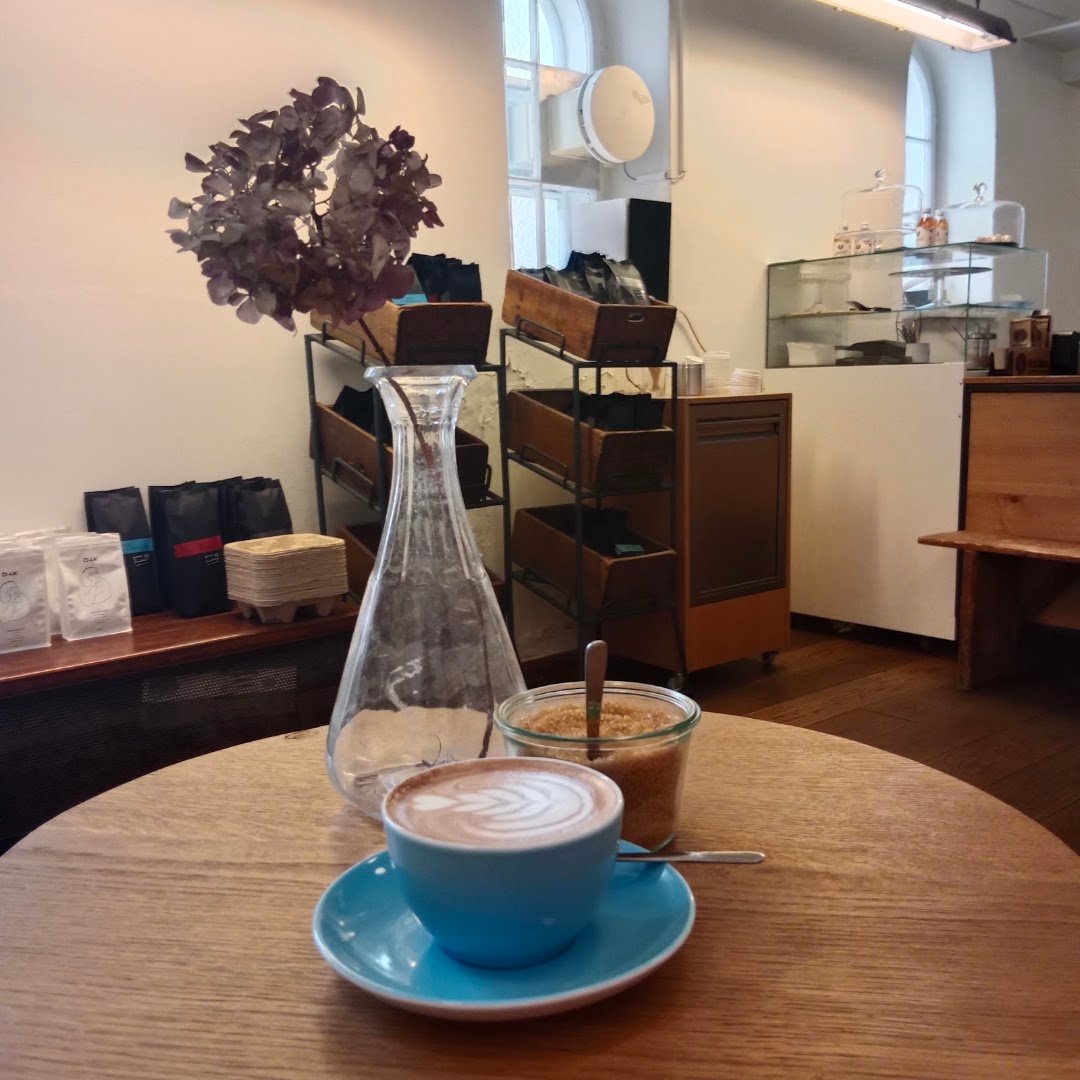Interior of People on Caffeine, specialty coffee shop in Vienna
