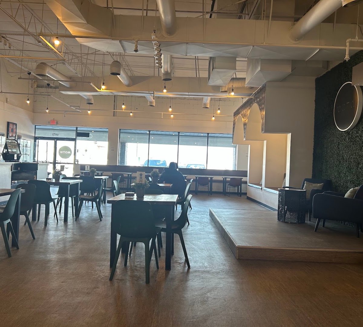 Interior of MOTW Coffee and Pastries, specialty coffee shop in Indianapolis