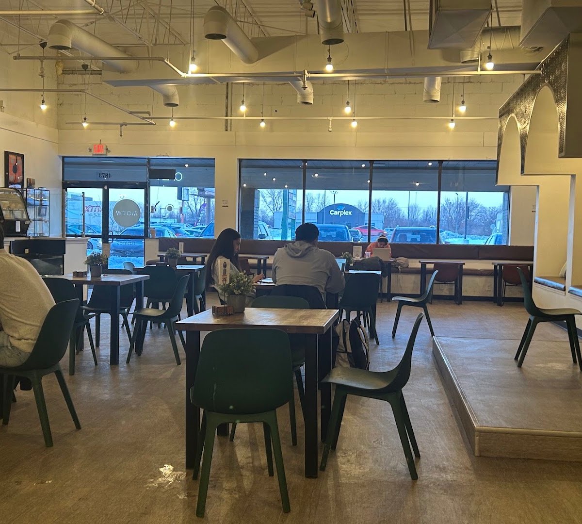 Interior of MOTW Coffee and Pastries, specialty coffee shop in Indianapolis