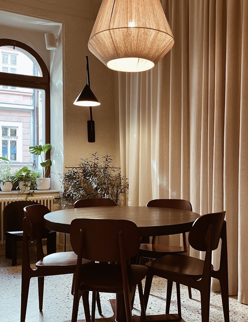 Interior of Srnky Americká, specialty coffee shop in Prague
