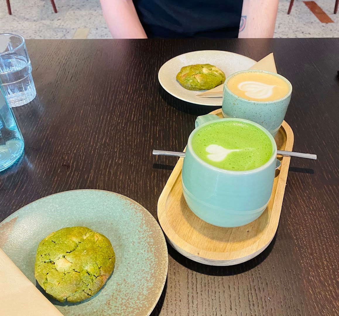 Coffee at Srnky Americká, specialty coffee shop in Prague