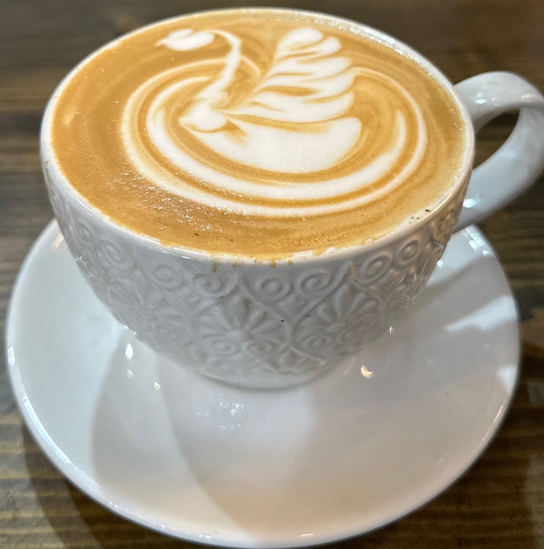 Coffee at Medina River Coffee Roasters, specialty coffee shop in San Antonio