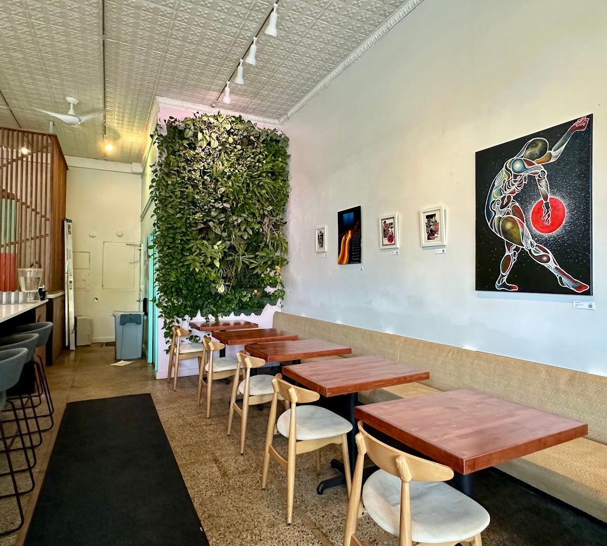 Interior of SK Coffee: Whittier, specialty coffee shop in Minneapolis