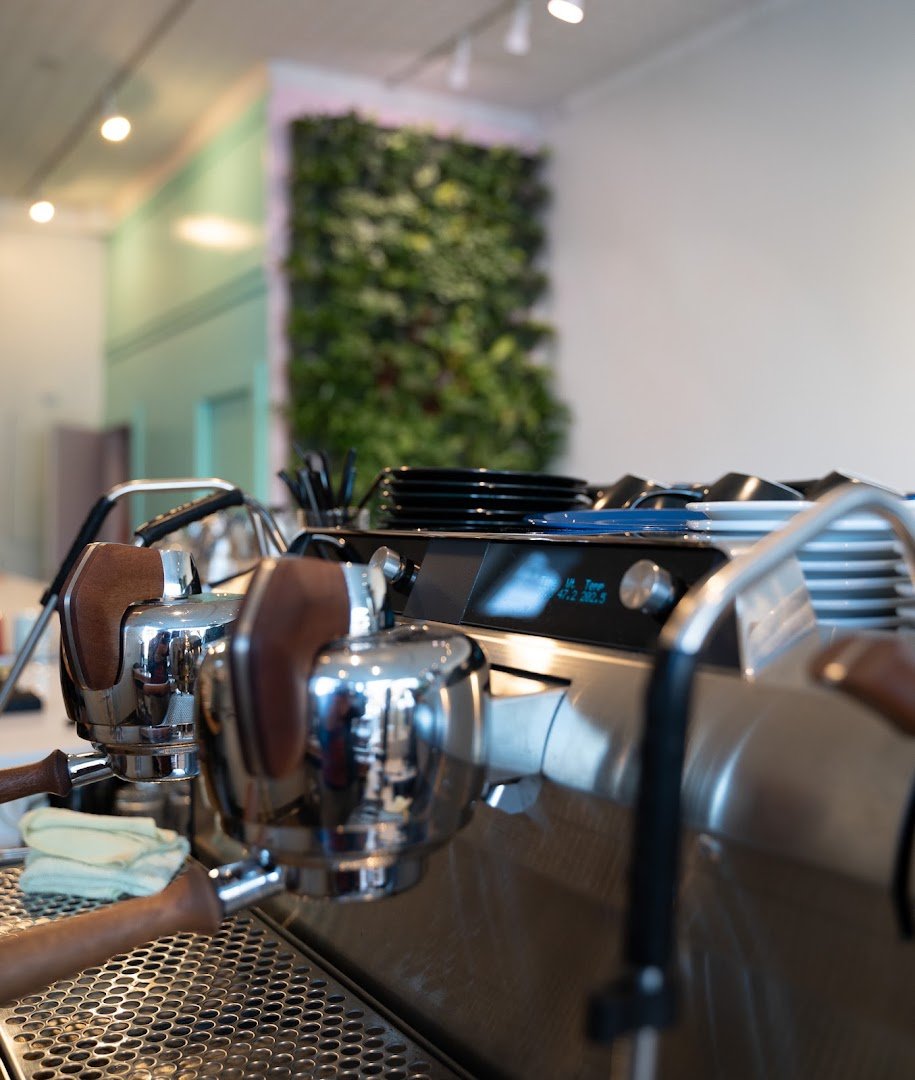 Interior of SK Coffee: Whittier, specialty coffee shop in Minneapolis