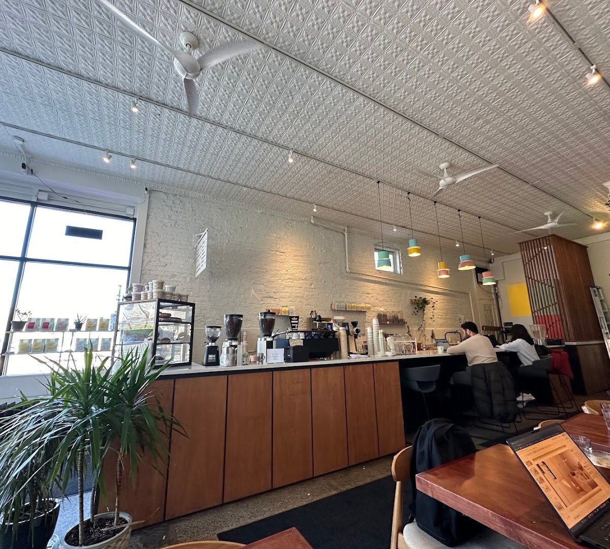 Interior of SK Coffee: Whittier, specialty coffee shop in Minneapolis