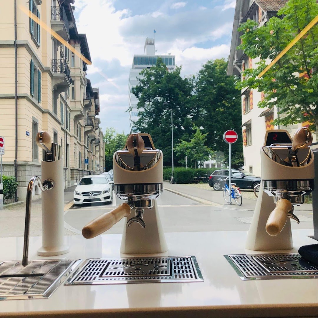 Interior of Bean Bank Coffee Bärengasse, specialty coffee shop in Zurich
