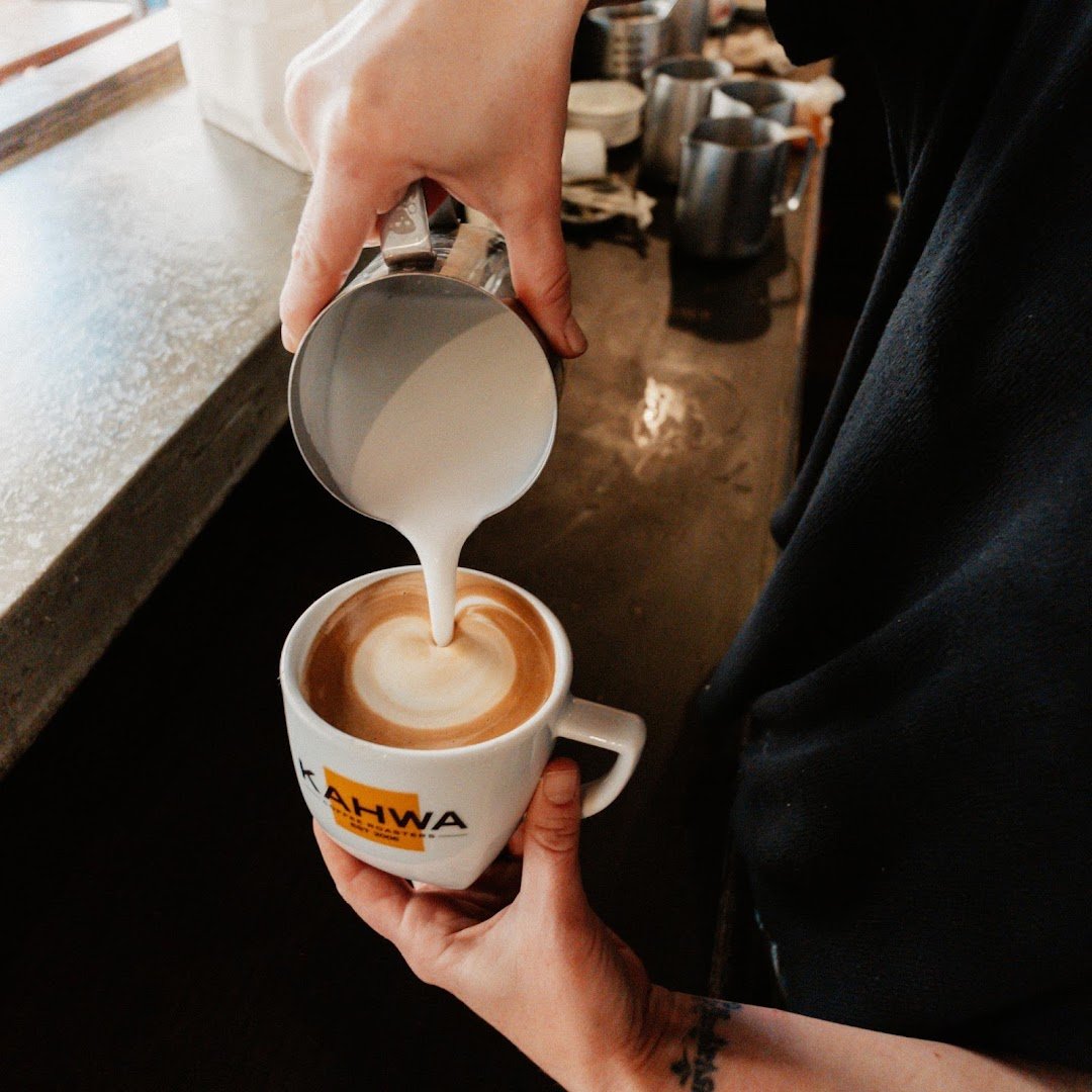 Coffee at Kahwa Coffee, specialty coffee shop in Tampa-St. Petersburg