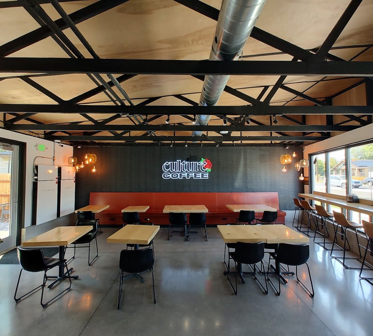 Interior of Culture Coffee, specialty coffee shop in Salt Lake City