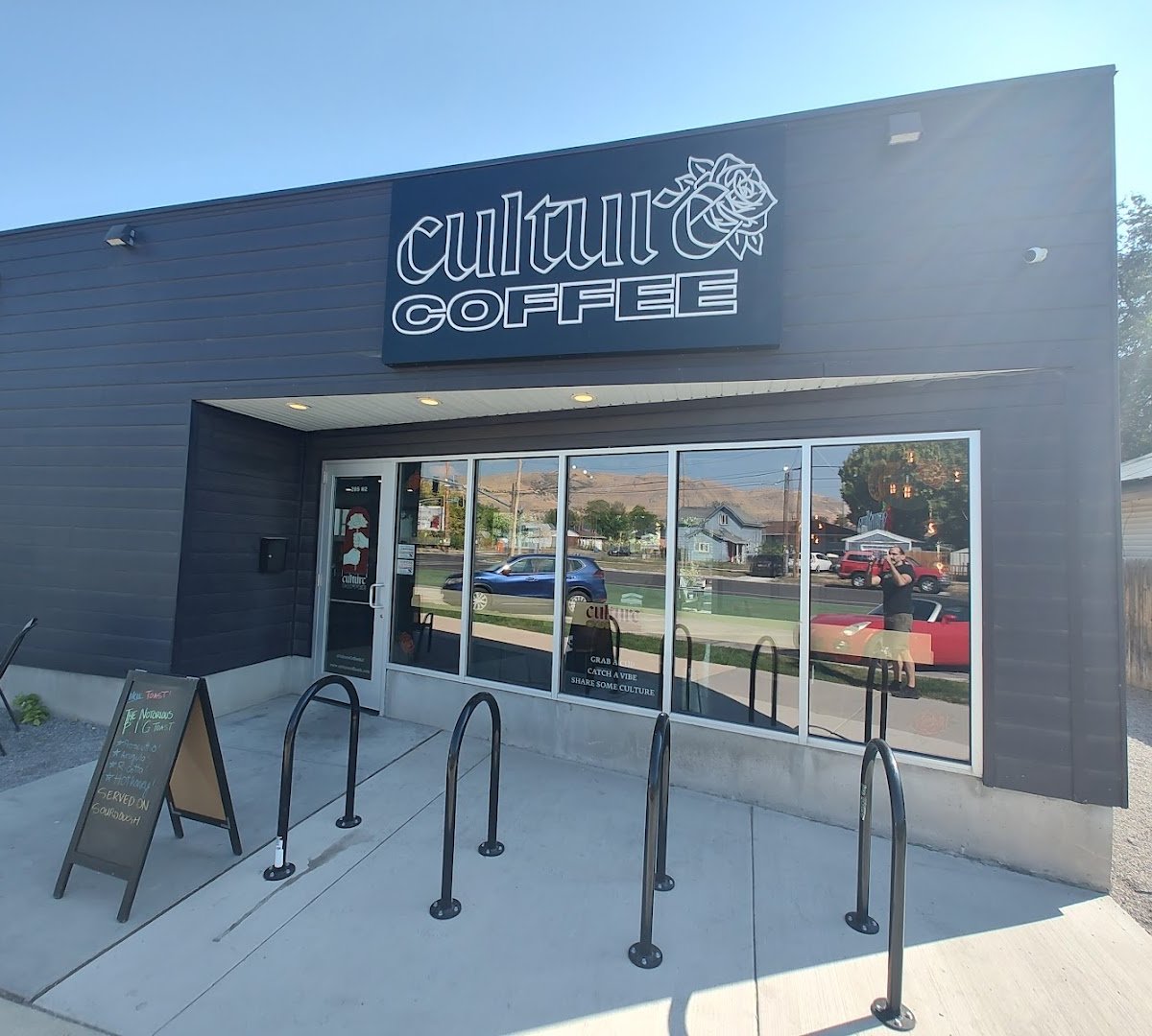 Storefront of Culture Coffee, specialty coffee shop in Salt Lake City
