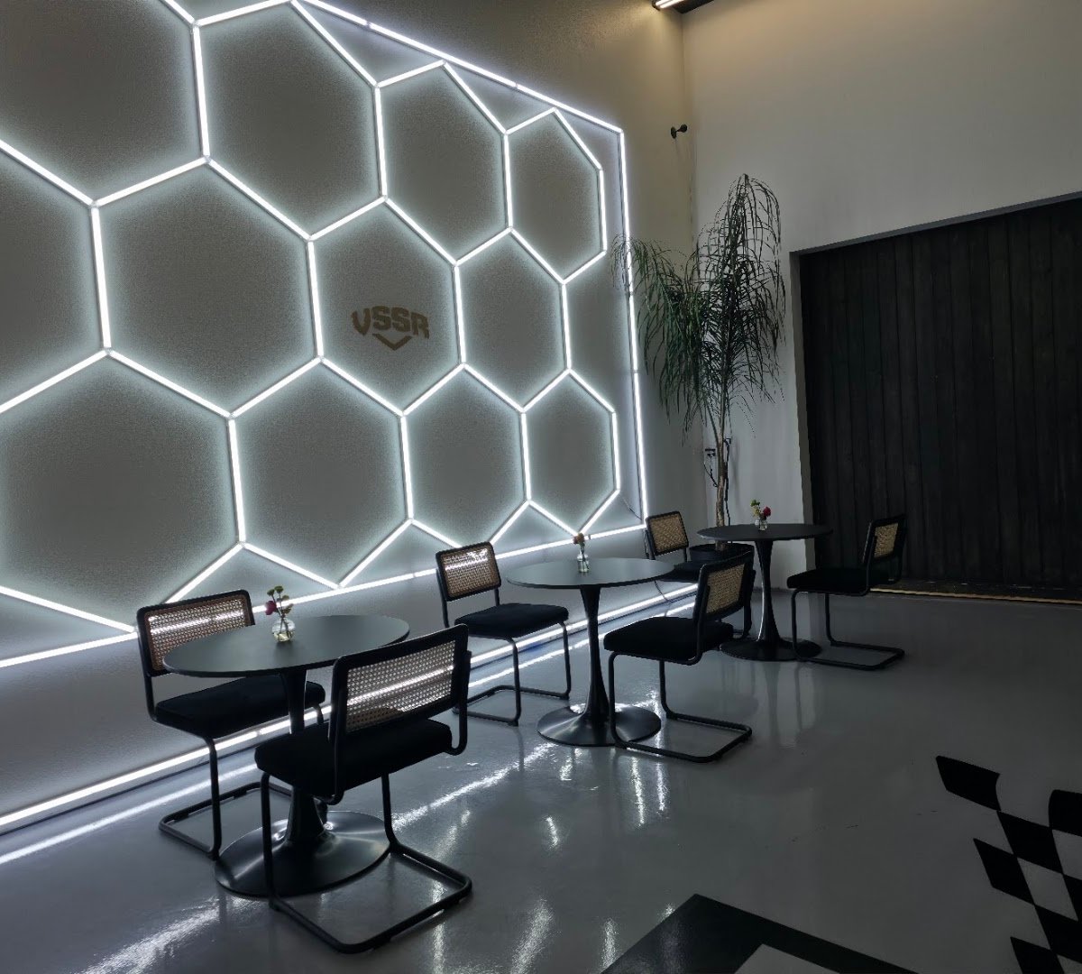 Interior of Corsa Coffee LV, specialty coffee shop in Las Vegas